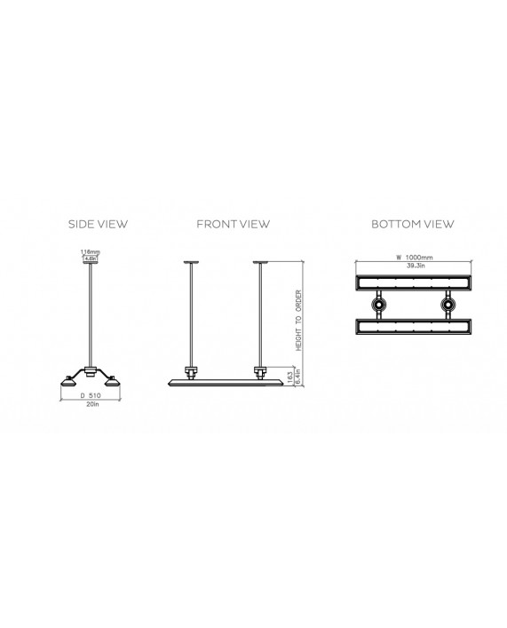 Bert Frank Rinato Parallel XL Chandelier